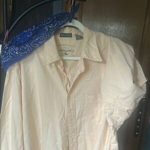 G.H. Bass & Co. Men's Cream Shirt: oversized shirt🥰wear with jeans ,no flaws🍀
